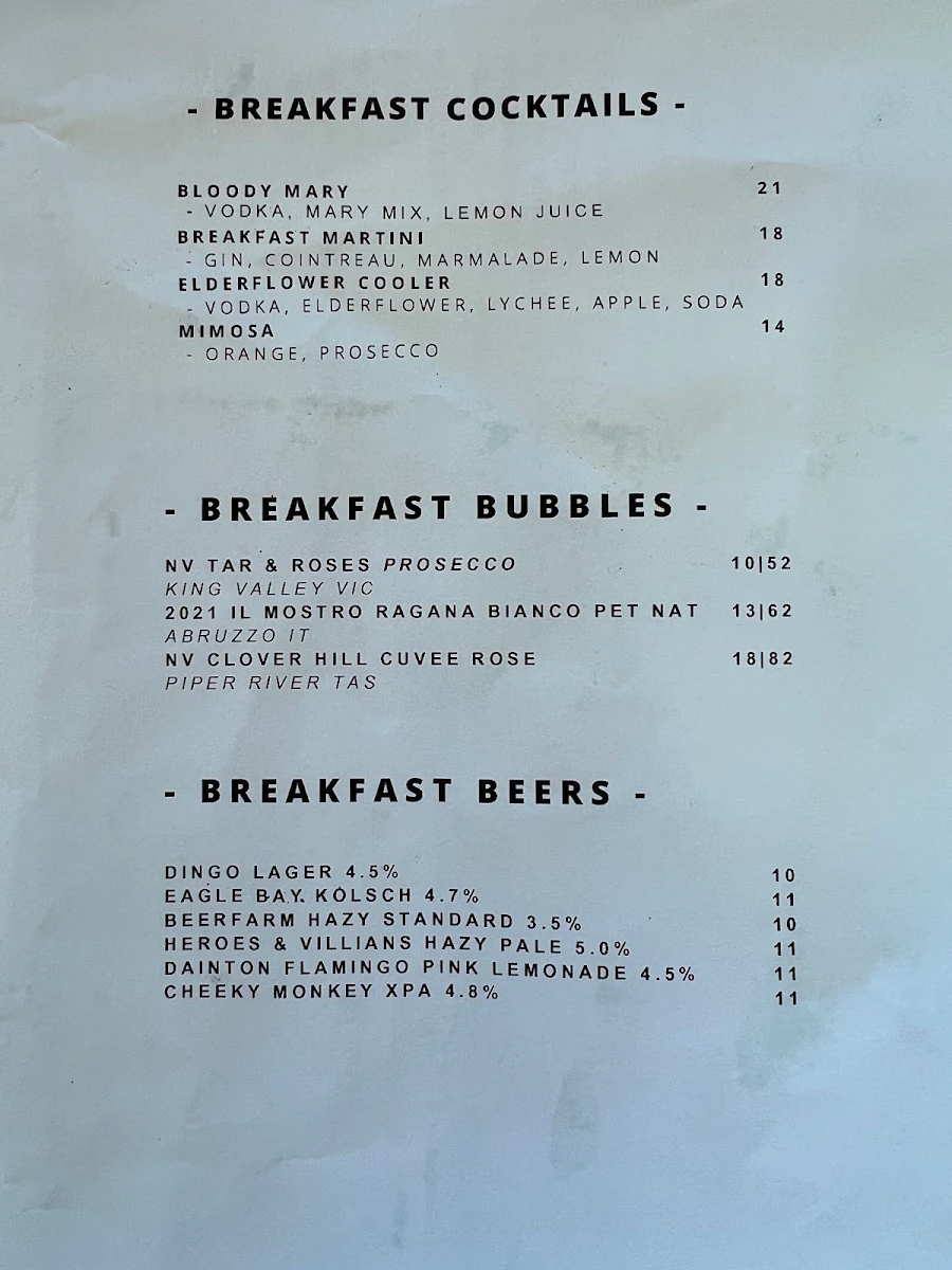 Menu, SKØL
