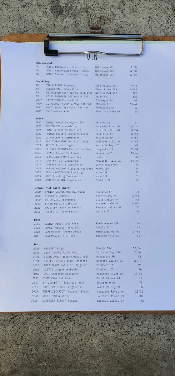Menu, SKØL