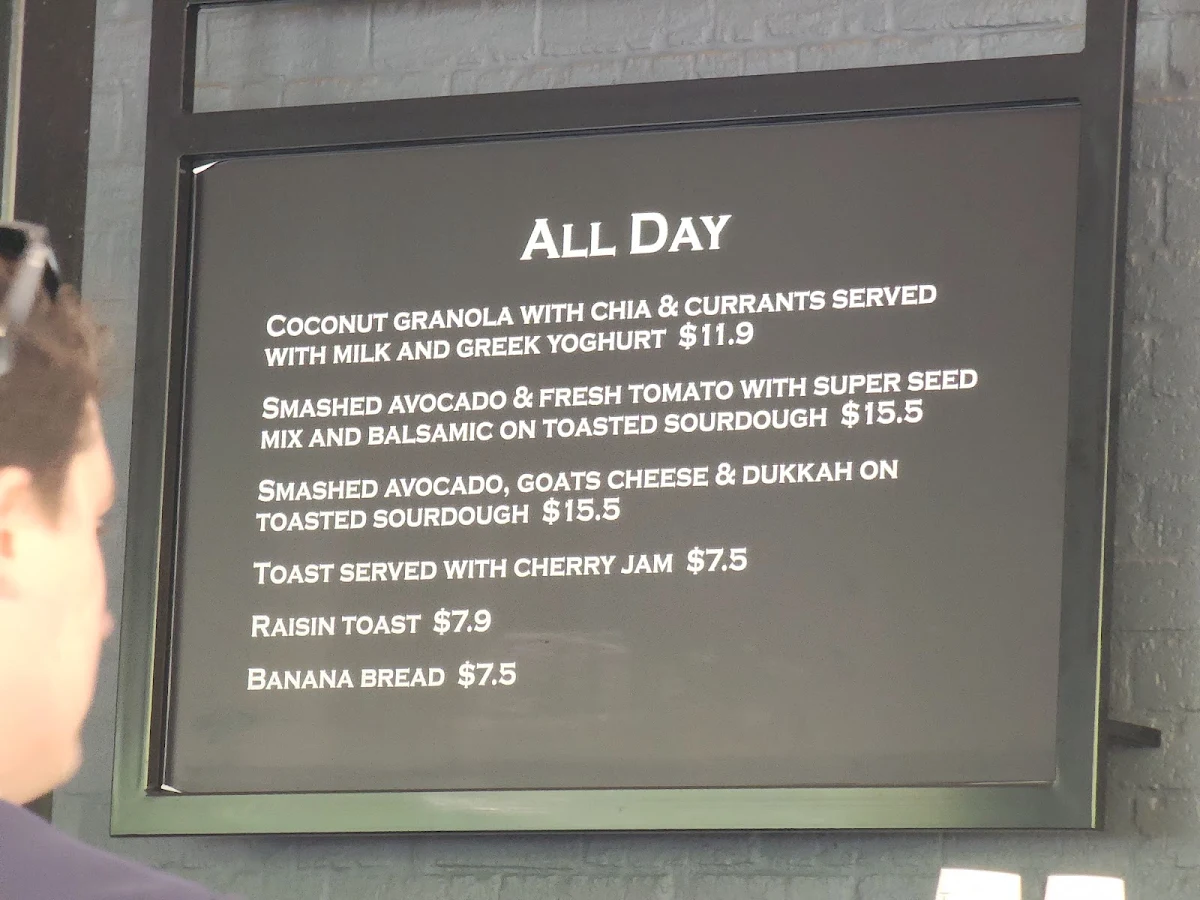 Menu, Ritual Cafe