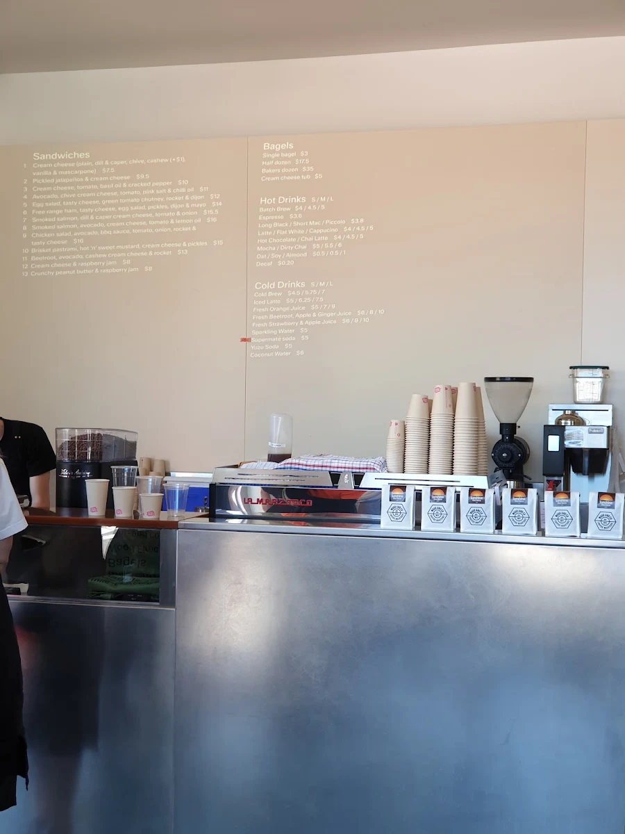 Menu, Mile End Bagels