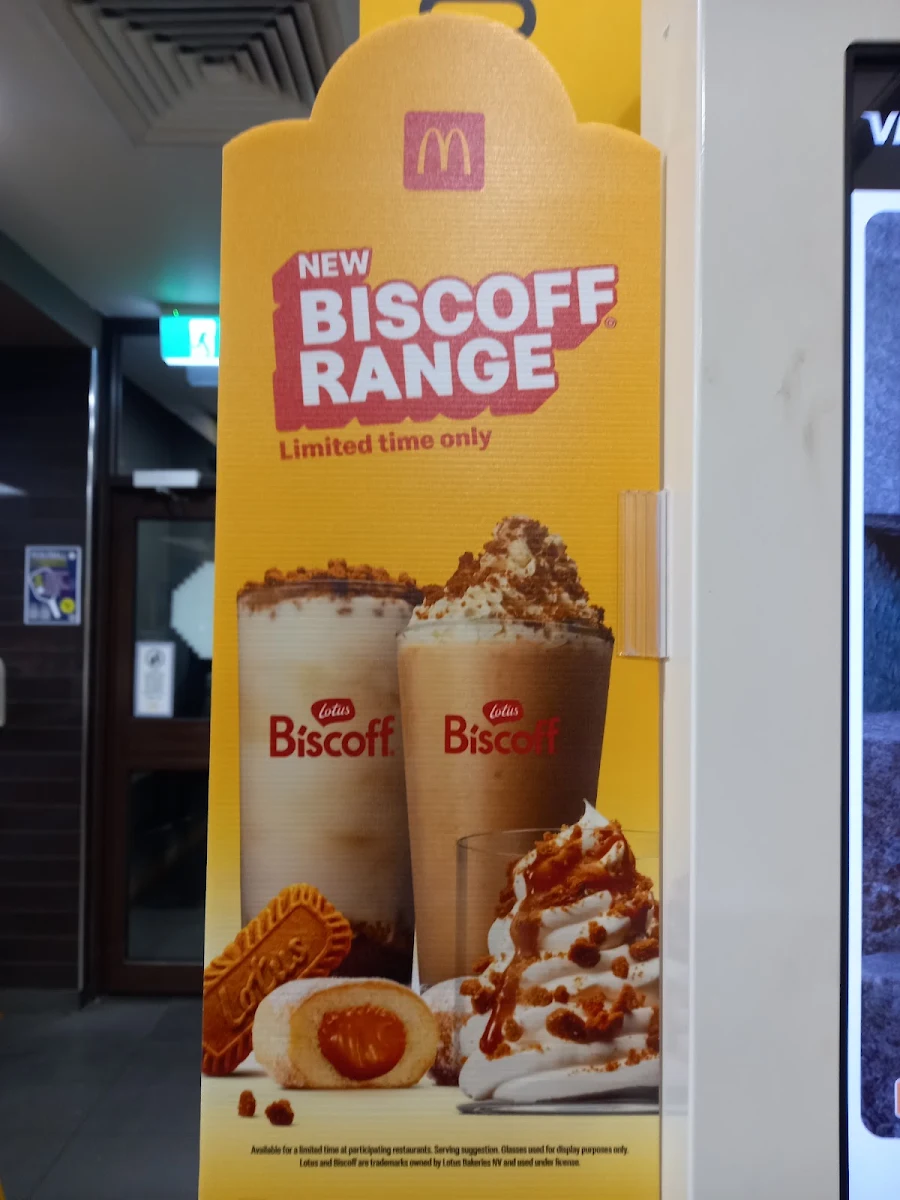 Menu, McDonald's Clifton Hill