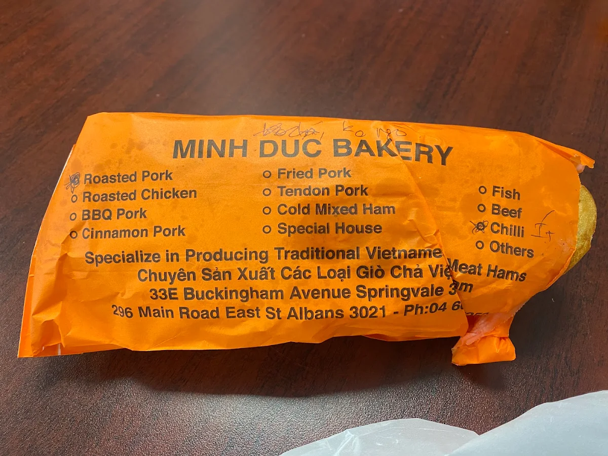 Menu, Minh Đức Richmond