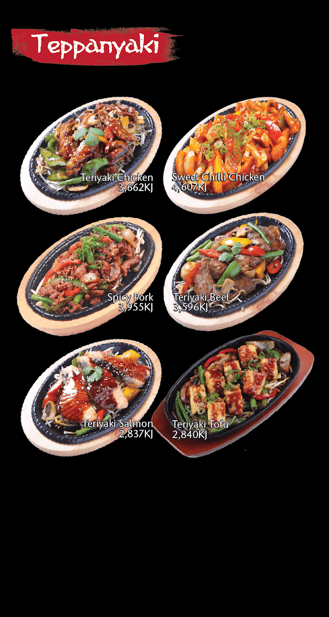 Menu, Wara Sushi