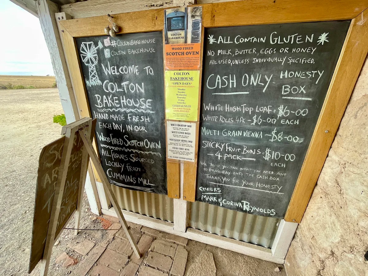 Menu, Colton Bakehouse