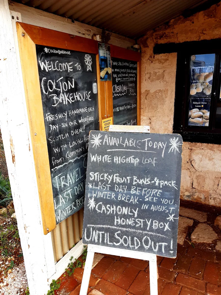 Menu, Colton Bakehouse