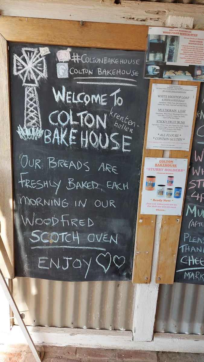 Menu, Colton Bakehouse