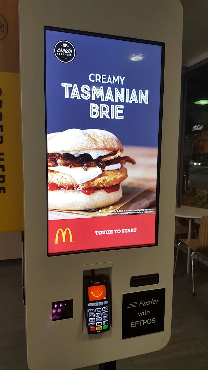 Menu, McDonald's West Terrace