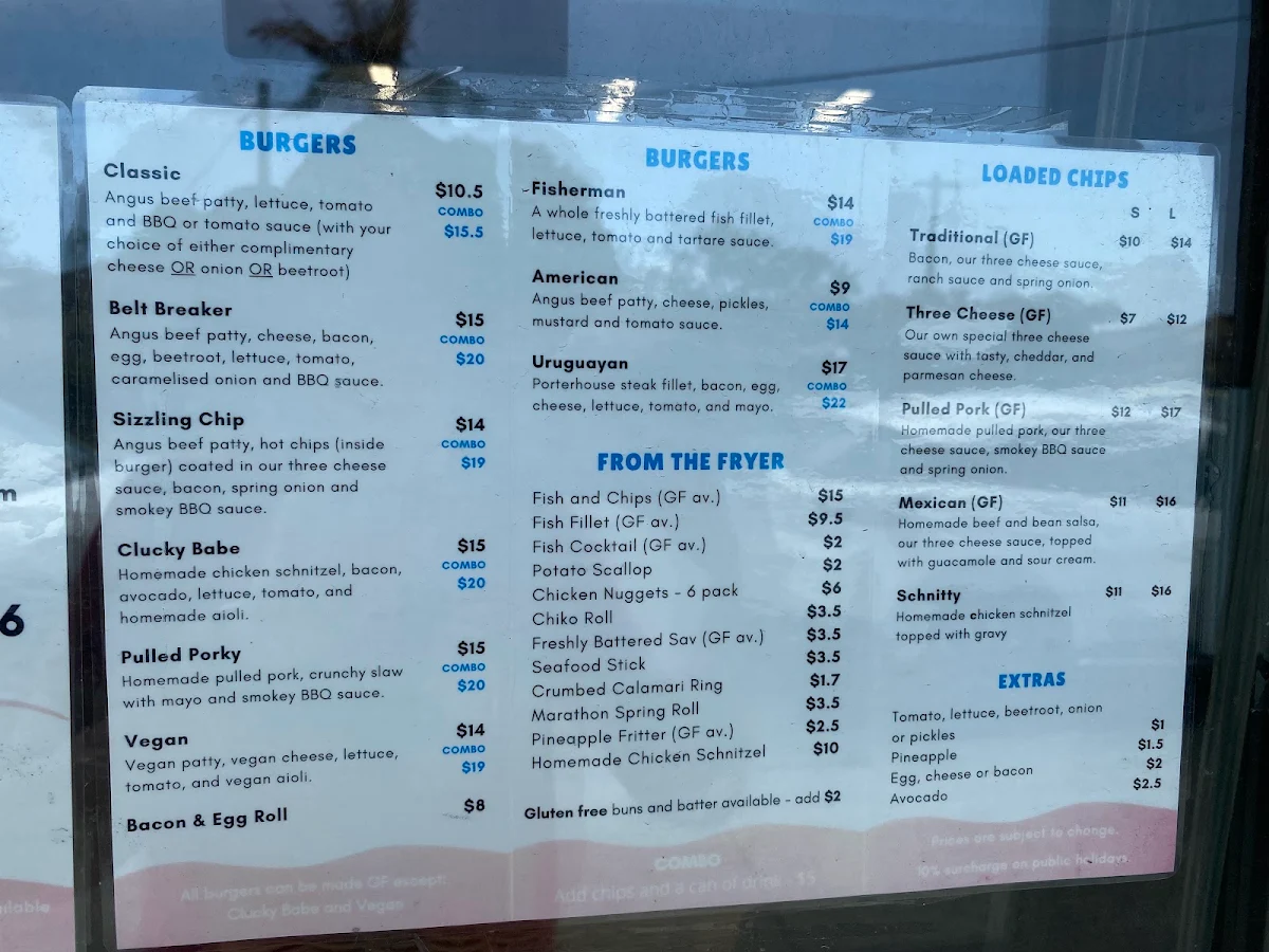 Menu, The Sizzling Chip