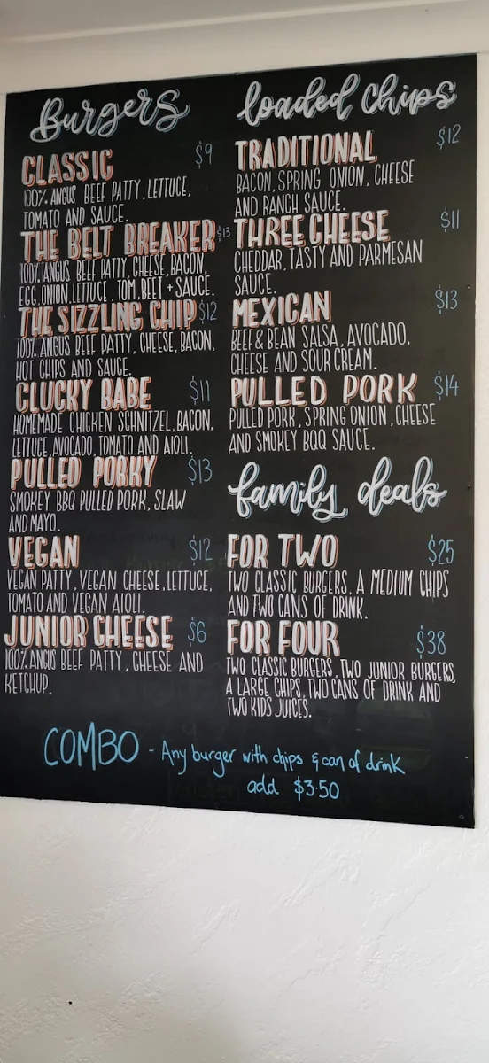 Menu, The Sizzling Chip
