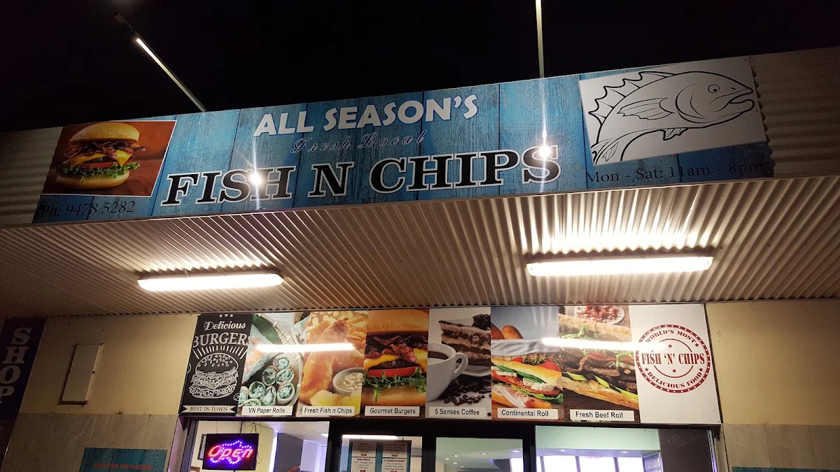 Menu, All Season Seafood