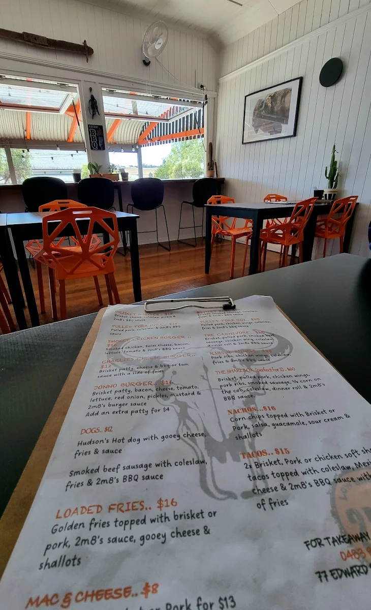Menu, 2 m8's BBQ