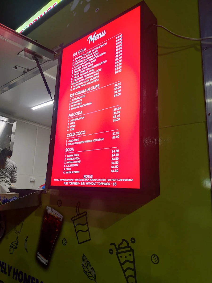 Menu, Tasty Toppings