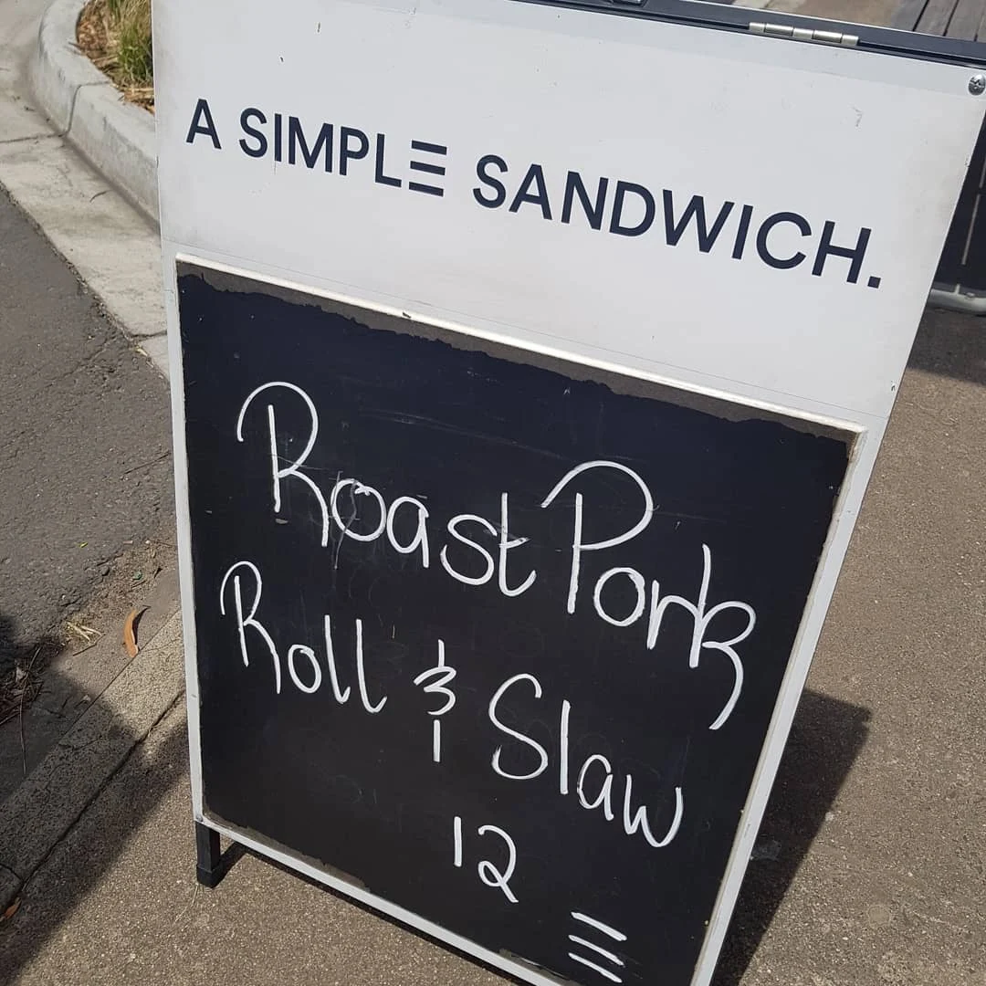 Menu, A Simple Sandwich