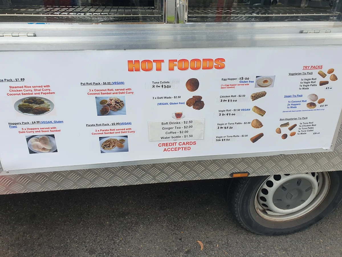 Menu, R&R Taste of Sri Lanka