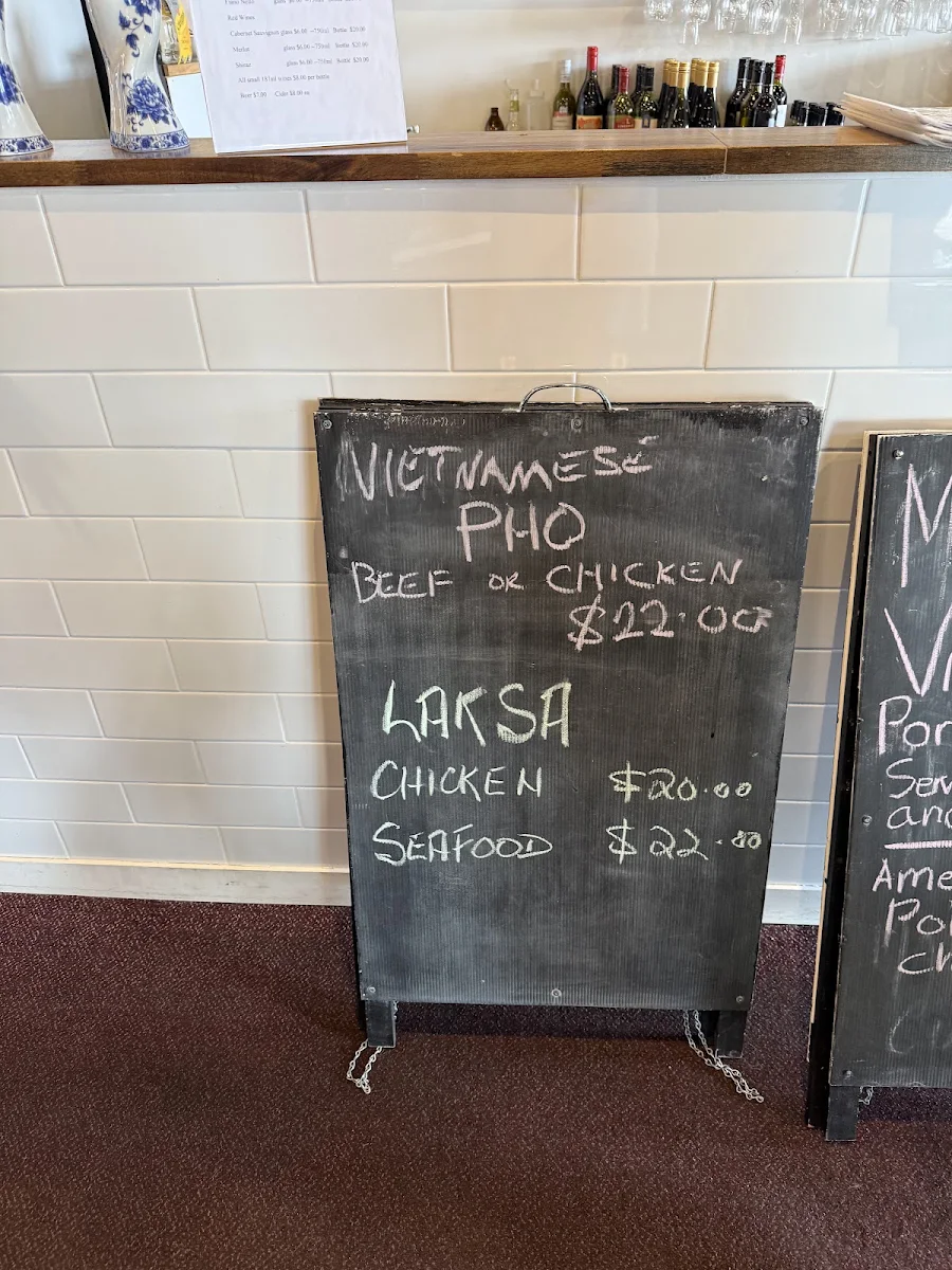 Menu, Lu Thi Mong Xe's Vietnamese Restaurant
