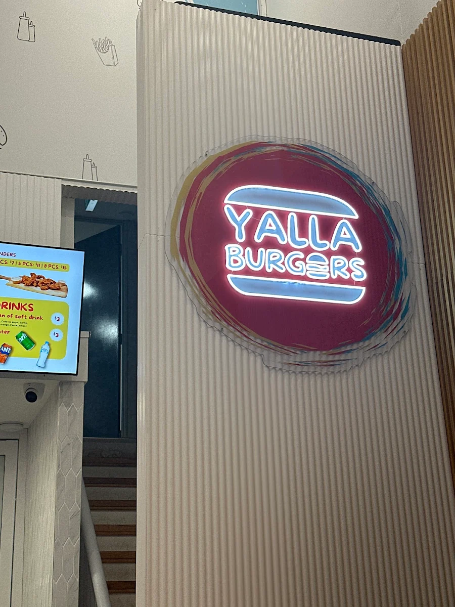 Menu, Yalla Burgers