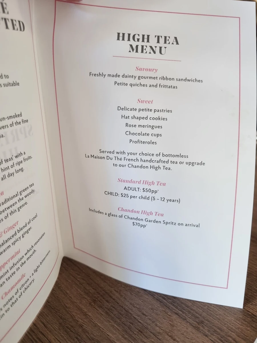 Menu, The Lab