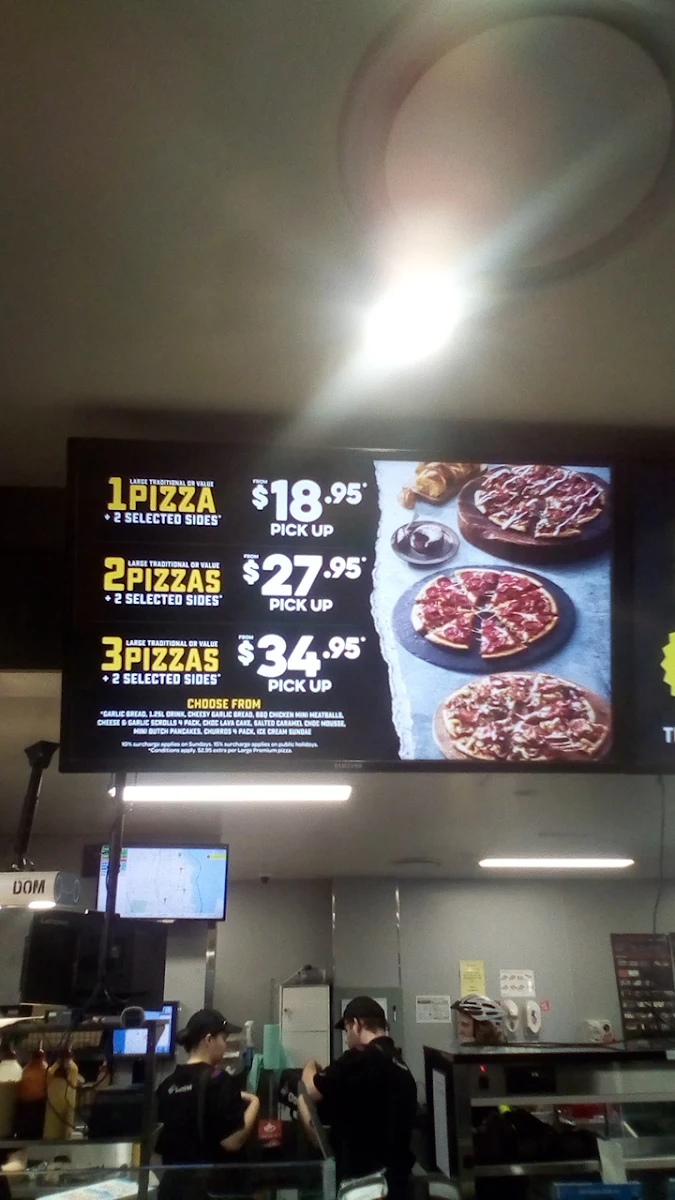 Menu, Domino's Pizza Redland Bay