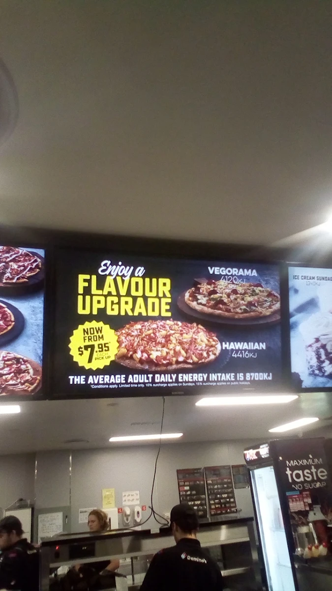 Menu, Domino's Pizza Redland Bay