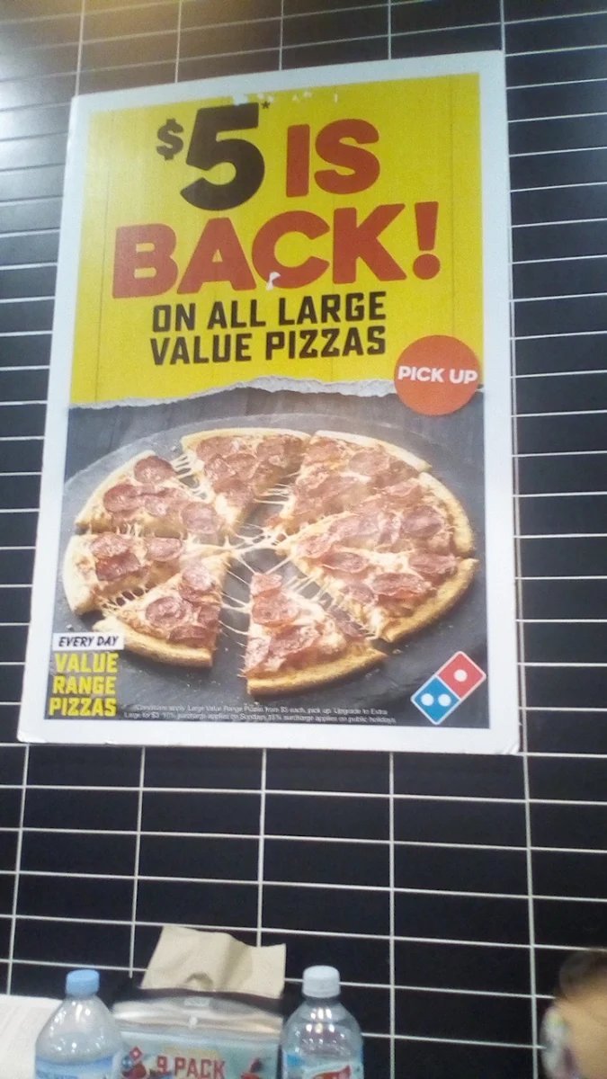 Menu, Domino's Pizza Redland Bay