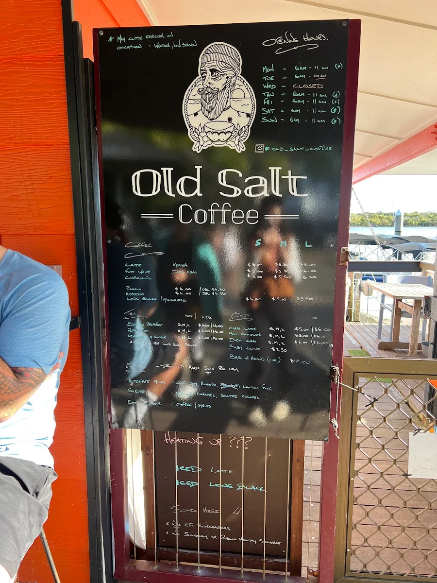 Menu, Old Salt Coffee