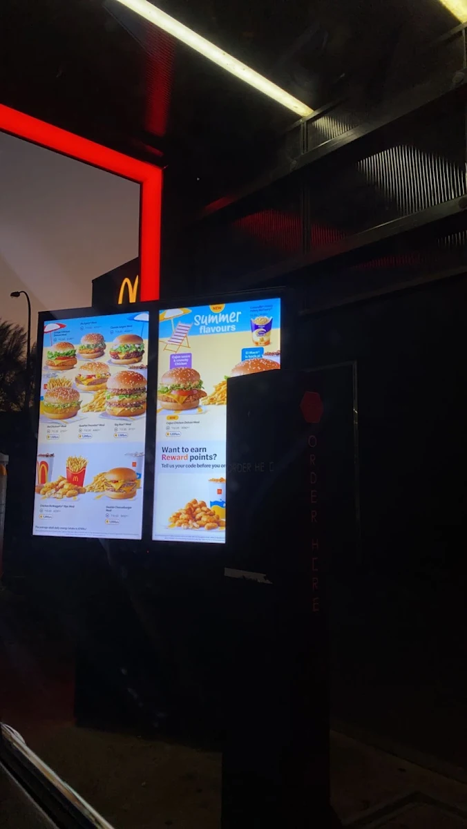 Menu, McDonald's Amstel