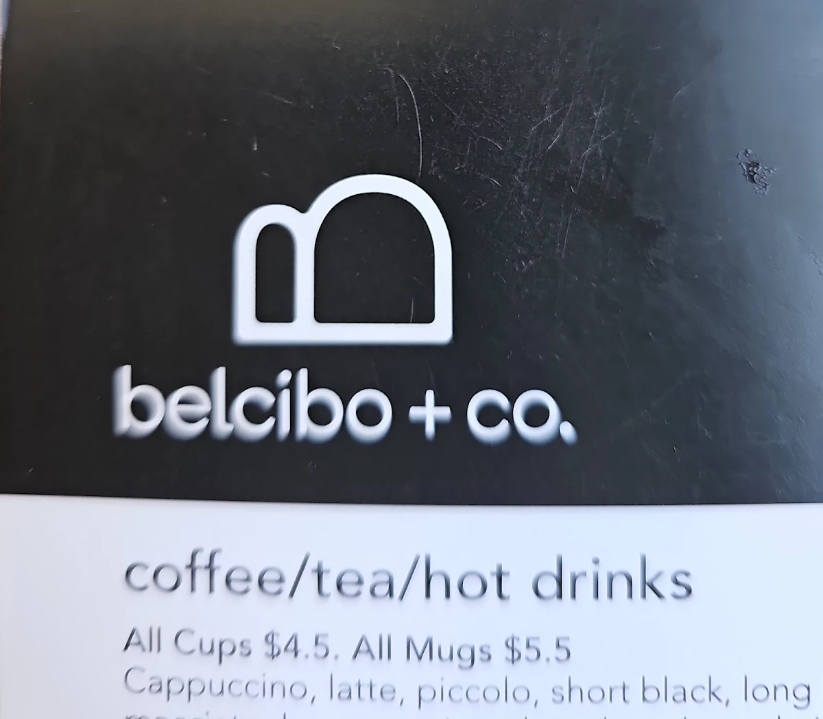 Menu, BelCibo & Co