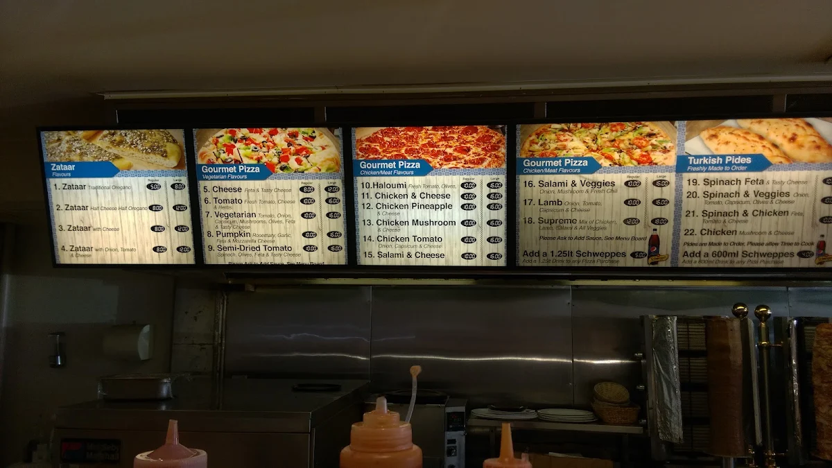 Menu, Star Kebab House Fyshwick