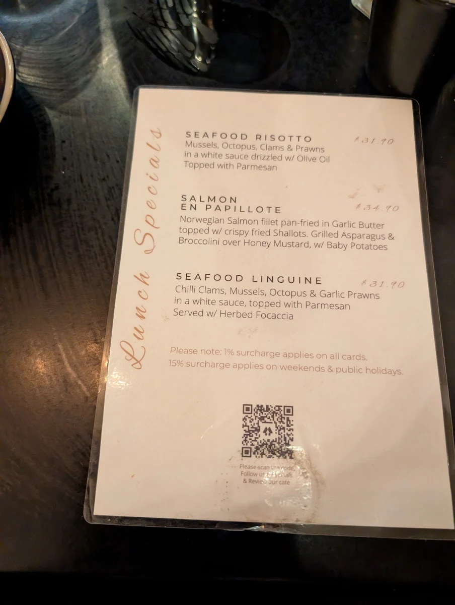Menu, Brown Sugar Cafe