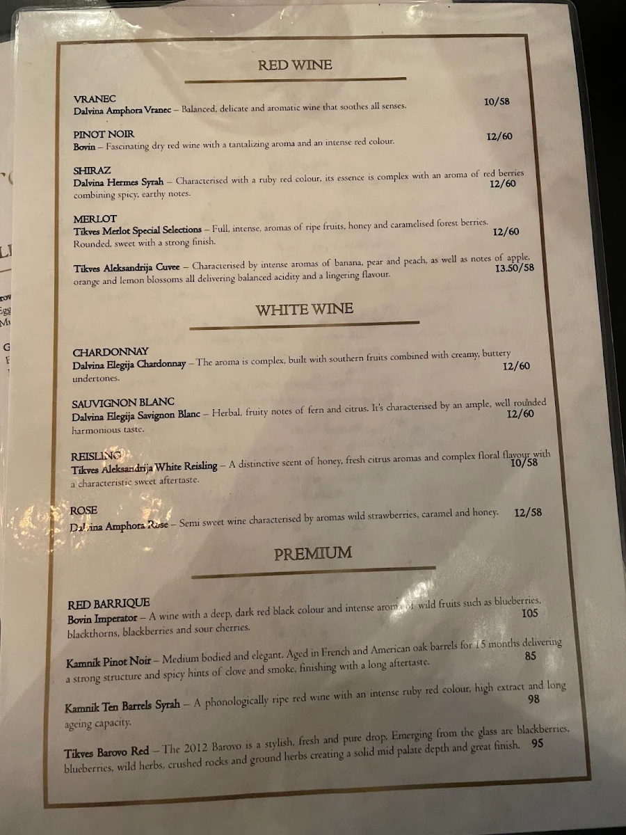 Menu, Brown Sugar Cafe