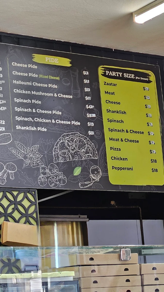 Menu, Oregano House 2161
