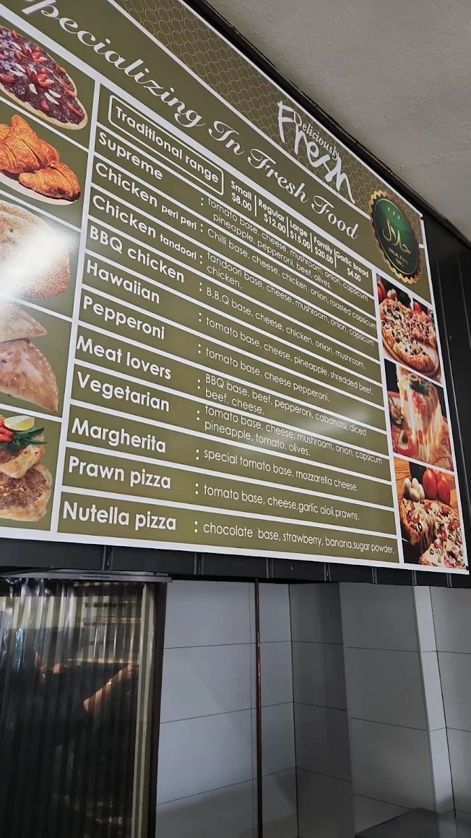 Menu, Oregano House 2161