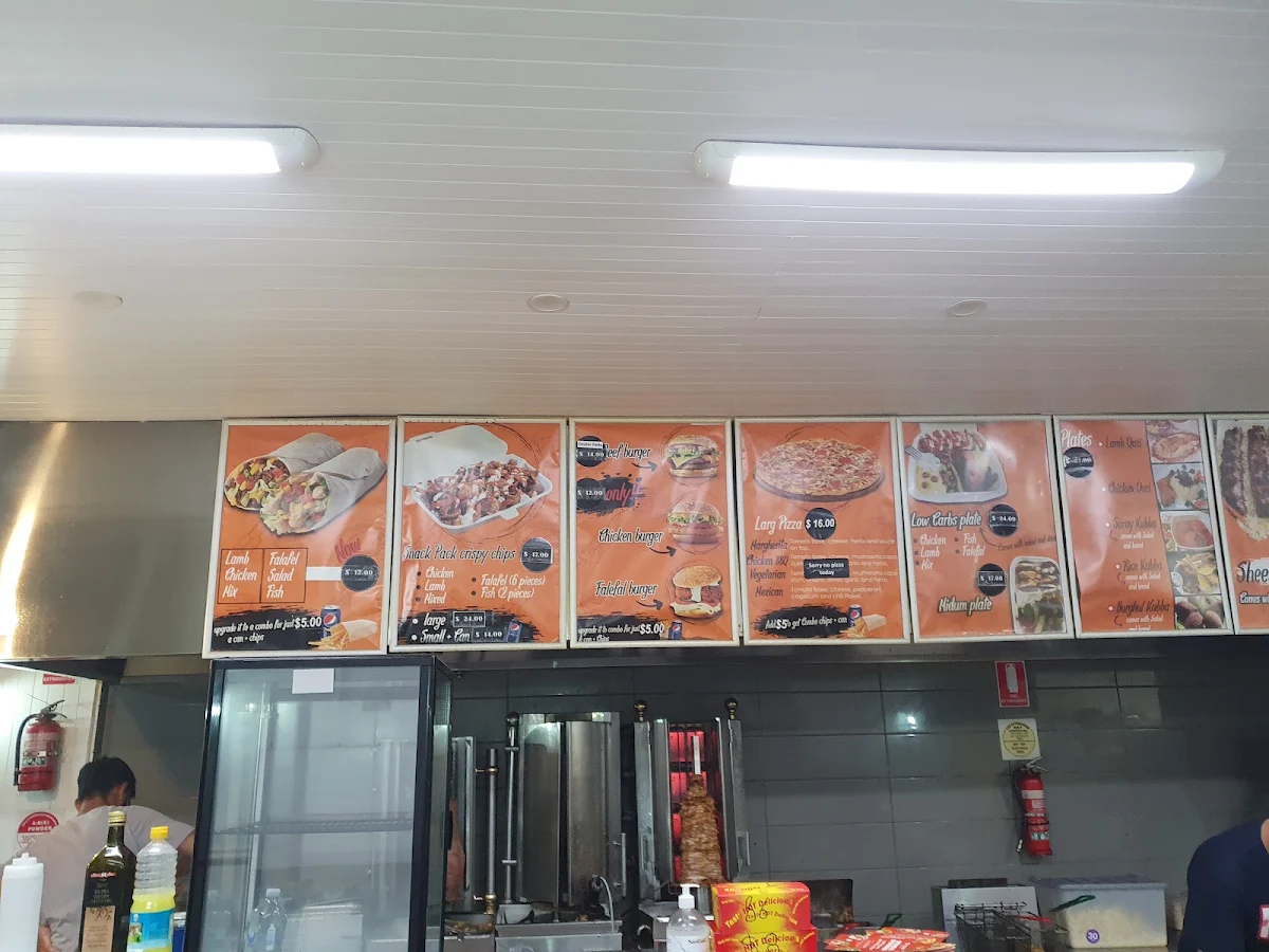 Menu, Coburg Kebab