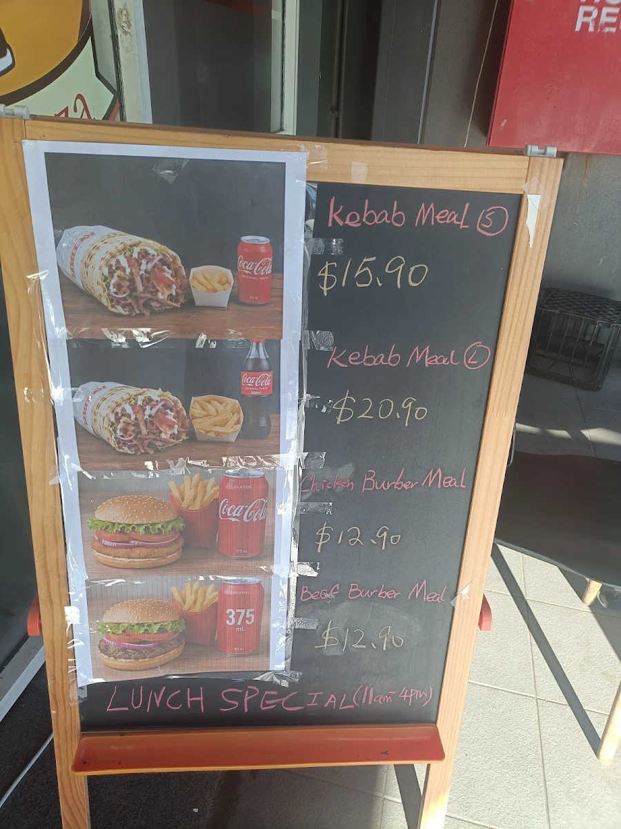Menu, SOREN KEBAB & PIZZA