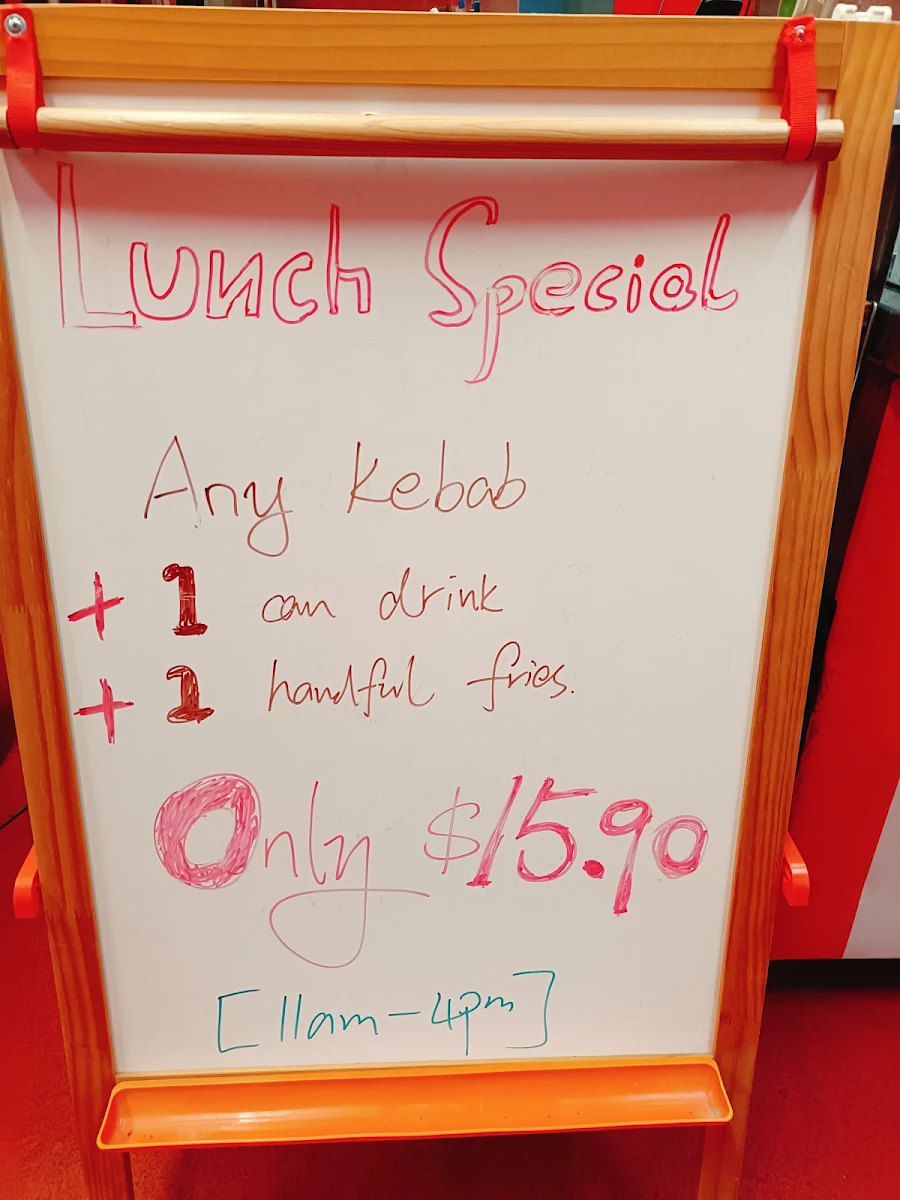 Menu, SOREN KEBAB & PIZZA