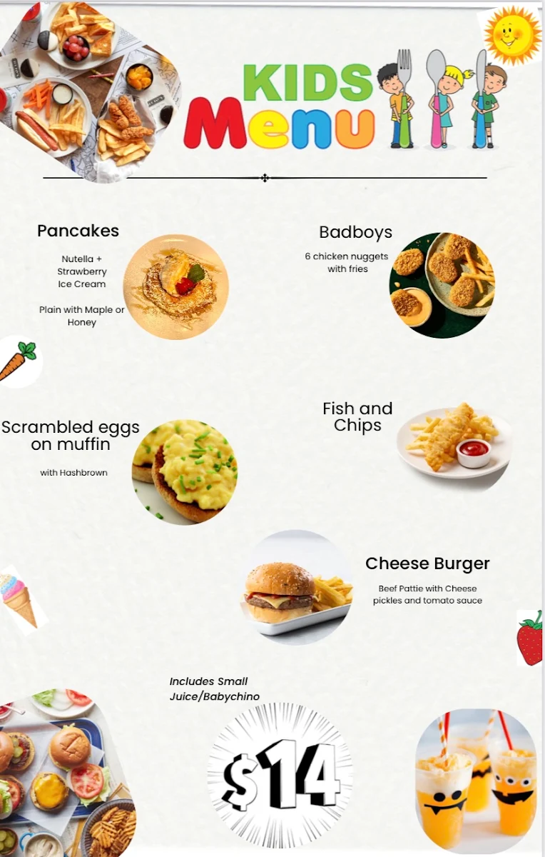 Menu, Aroma Corner Cafe