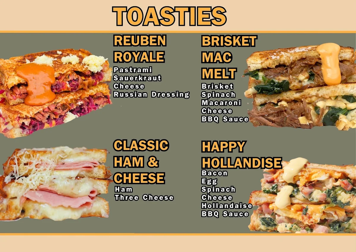 Menu, Sunshine Toastie Co