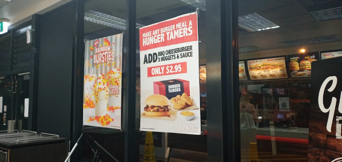 Menu, Hungry Jack's Burgers Morley