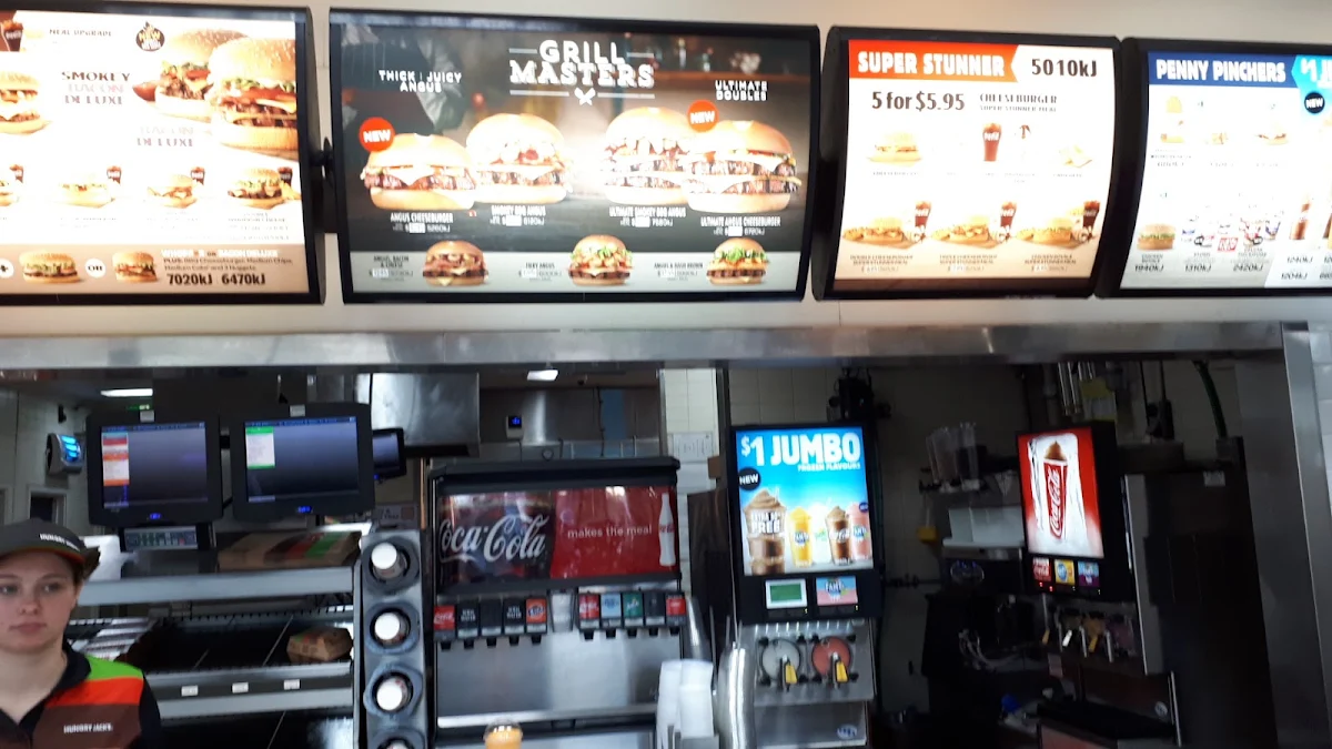 Menu, Hungry Jack's Burgers Morley