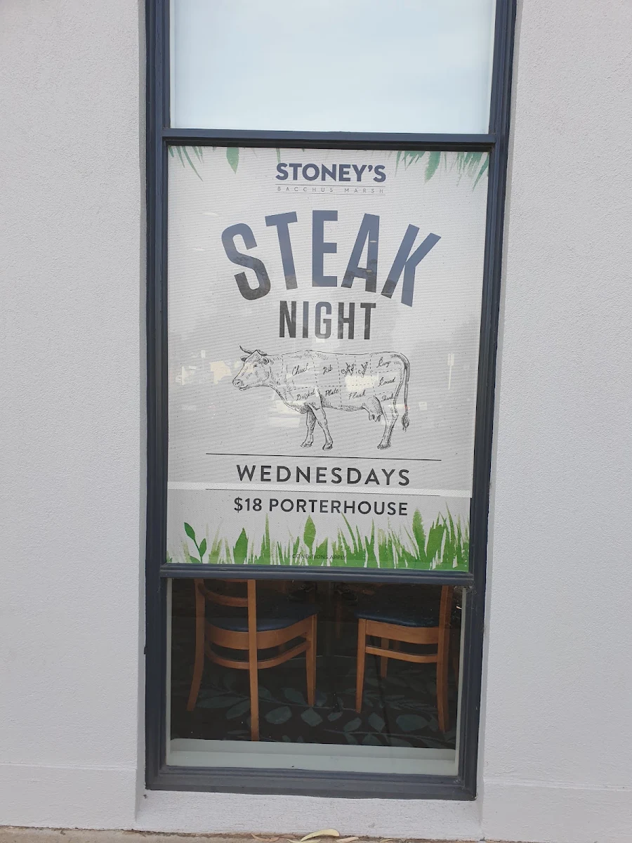 Menu, Stoney’s Club