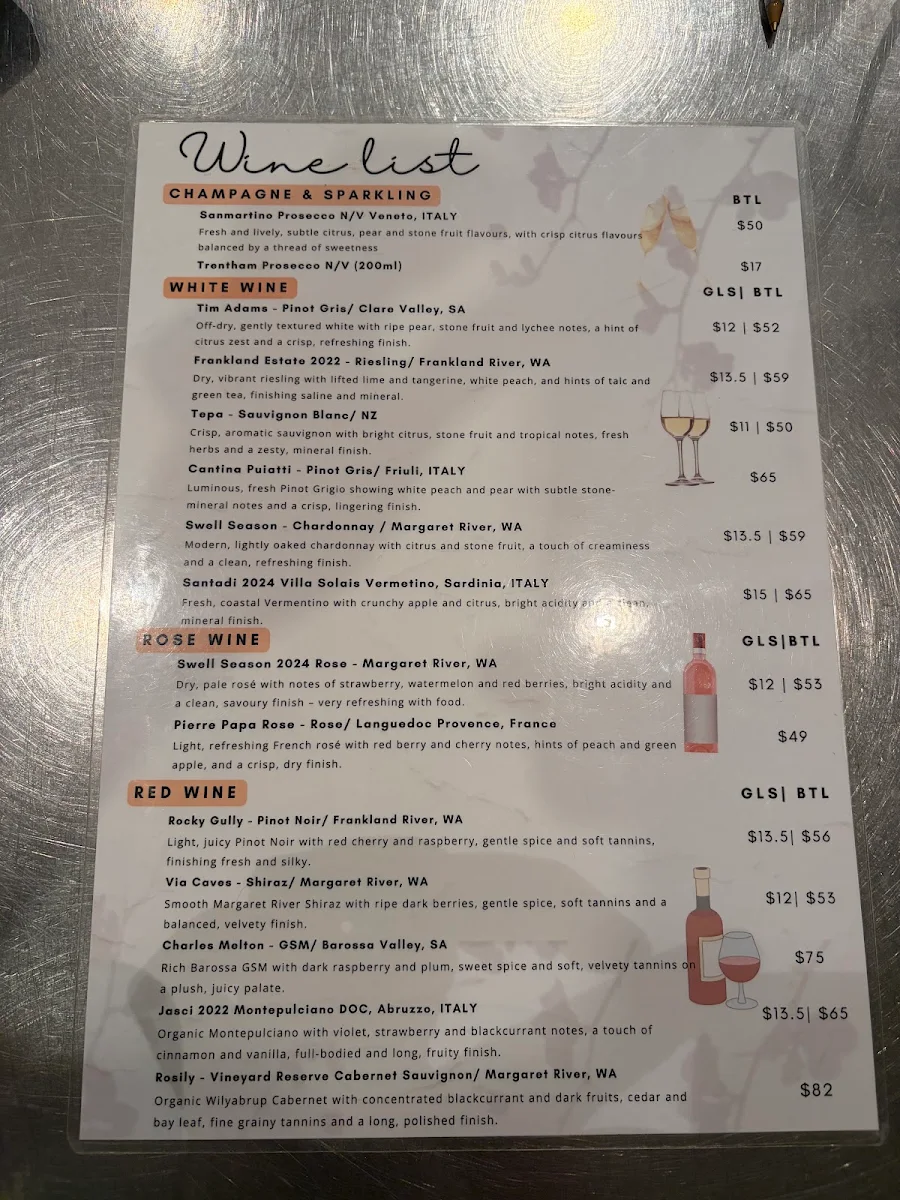 Menu, Ha-Lu Japanese Tapas Restaurant