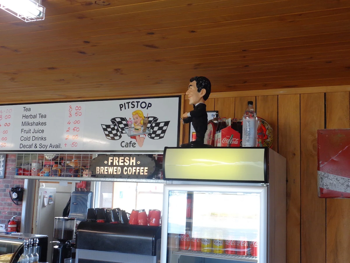 Menu, Pitstop Cafe