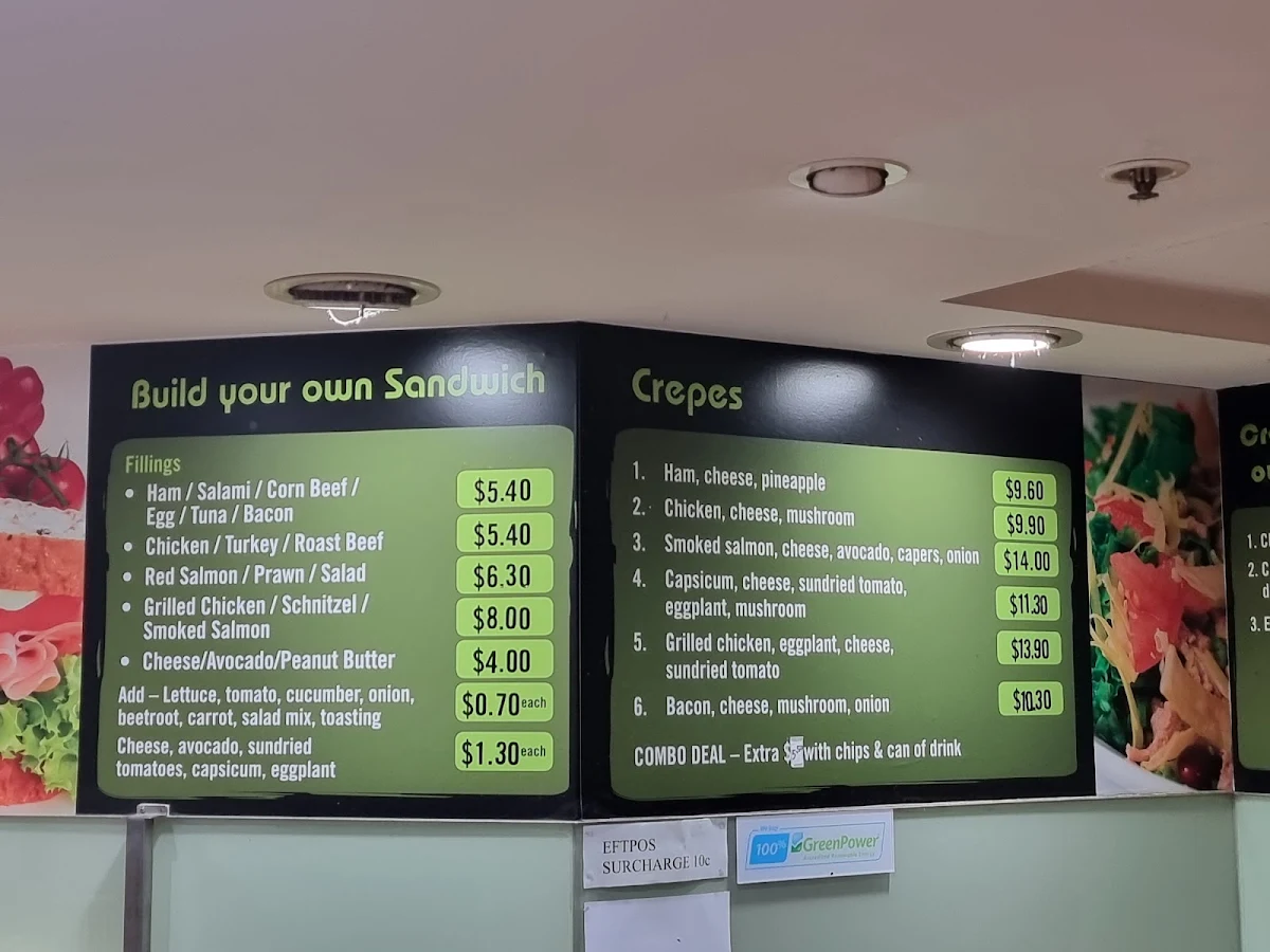 Menu, Fabulous Fillings