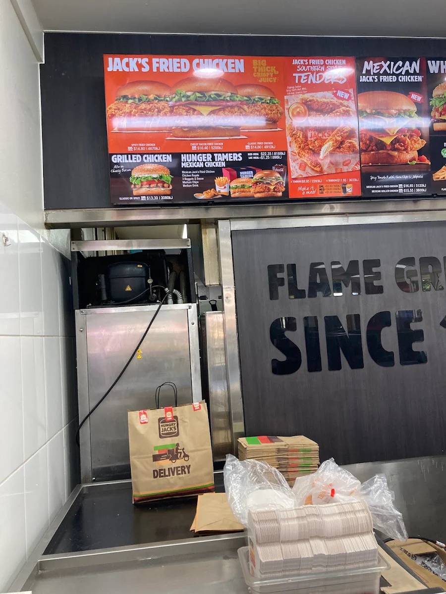 Menu, Hungry Jack's Burgers Woodridge