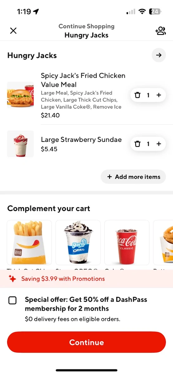 Menu, Hungry Jack's Burgers Woodridge