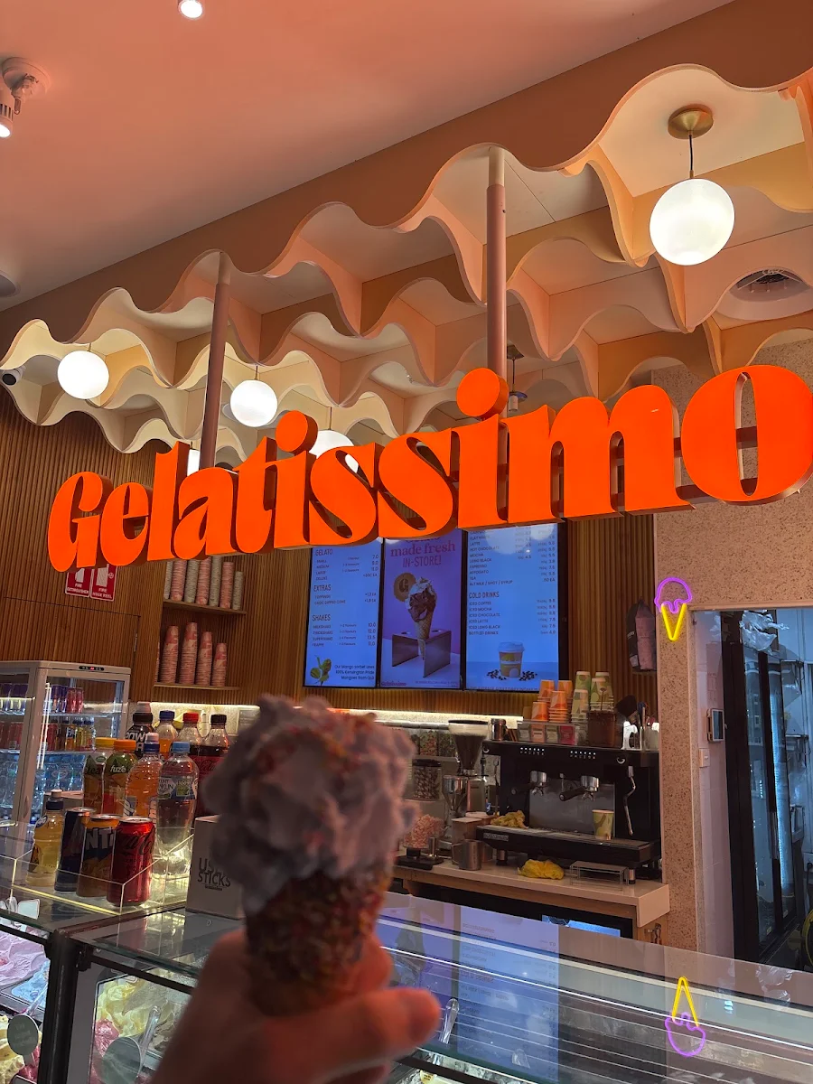 Menu, Gelatissimo Darling Harbour