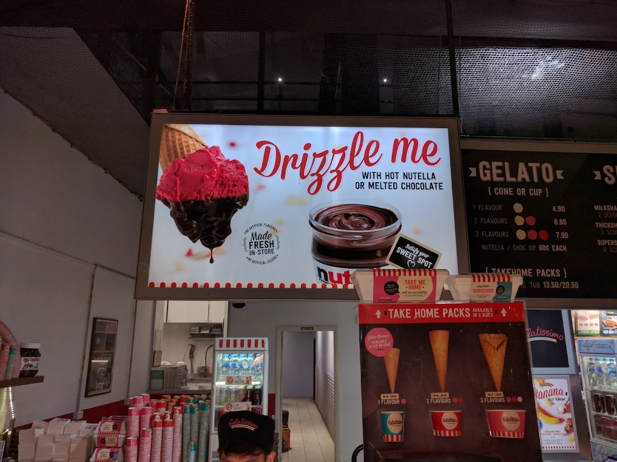 Menu, Gelatissimo Darling Harbour