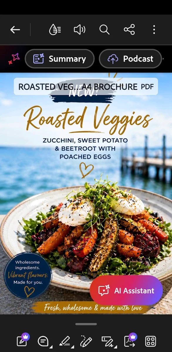 Menu, Sunset Pier
