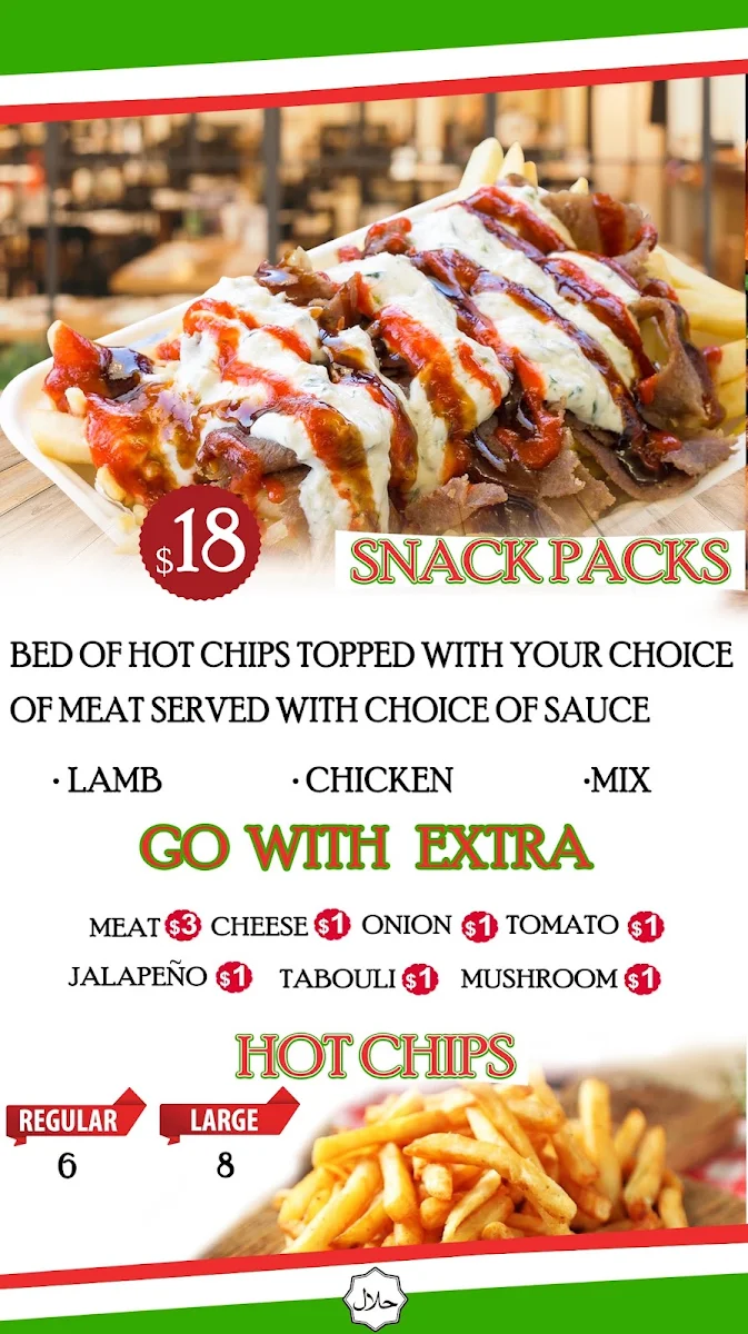 Menu, Master Kebabs North Boambee Valley