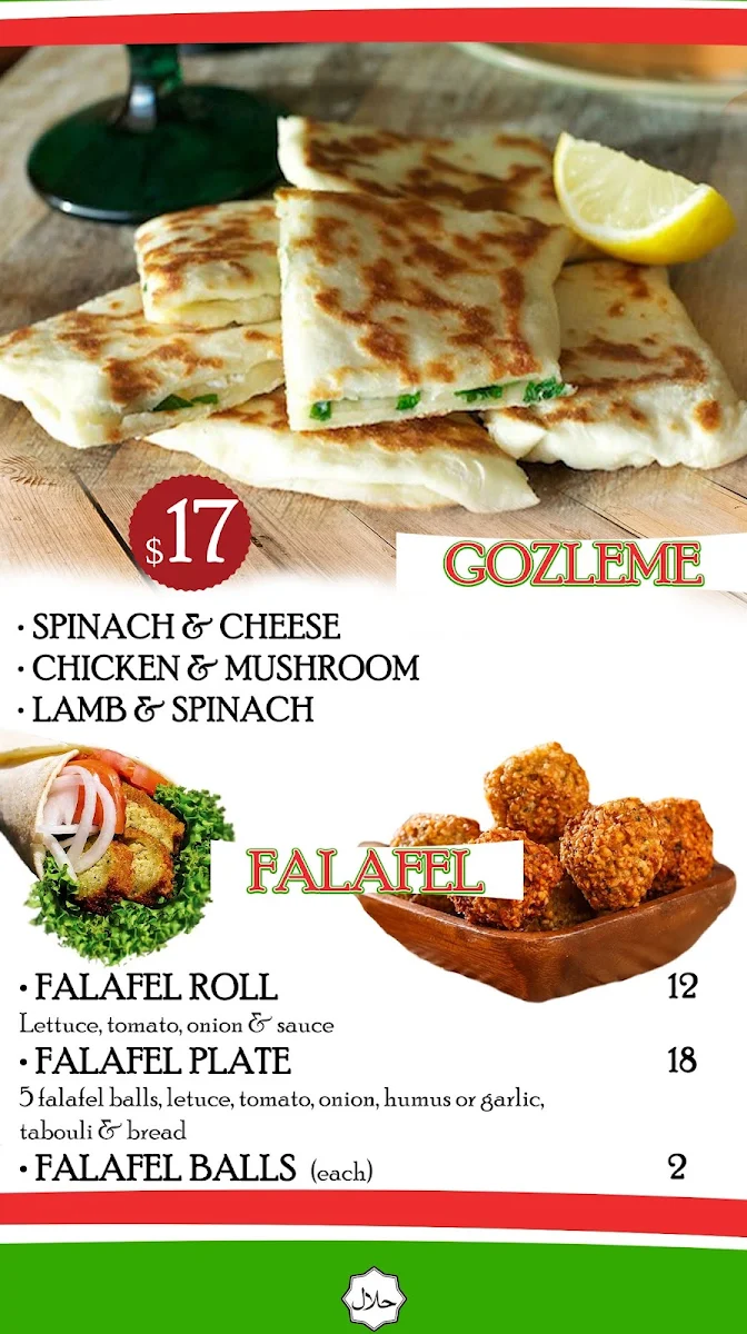 Menu, Master Kebabs North Boambee Valley